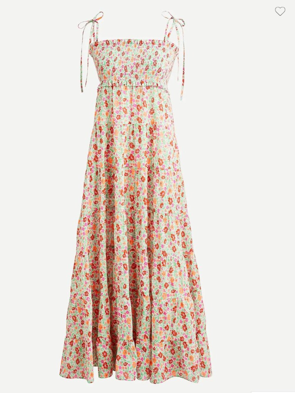 Cotton voile smocked dress in storybook floral size XS but can stretch